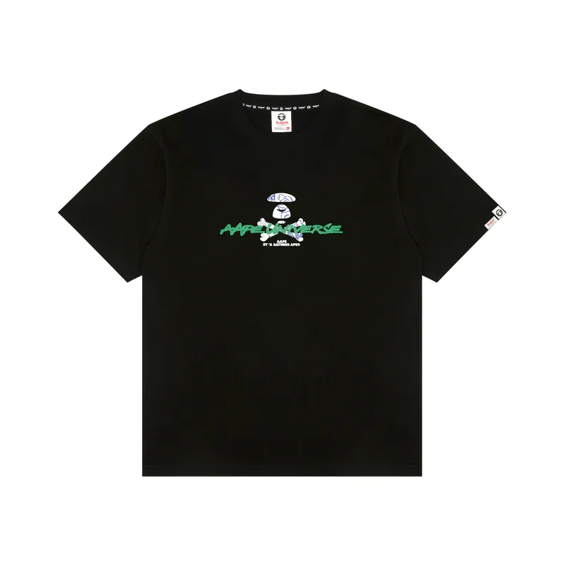 Aape By *A Bathing APE® Logo print Cotton T shirt