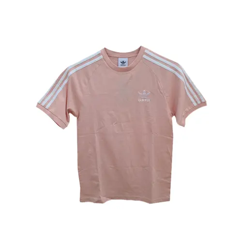Adidas Originals Classic 3 Pack Stripes Collection T Shirt Unisex Flesh Pink