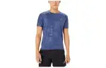 ASICS T Shirts Men's Blue Crew Neck Moderate Straight Fit