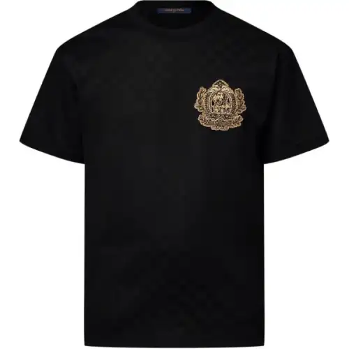 Lv 1AGJZF Signature Patch Cotton T Shirt
