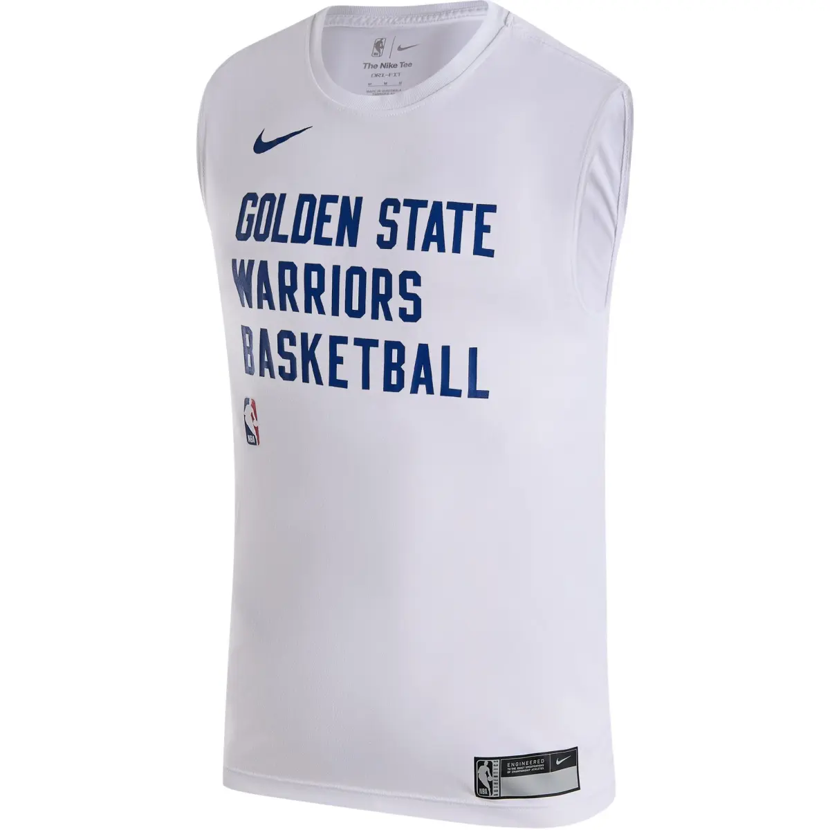 Nike T-Shirts Men's White Crew Neck Moderate Straight Fit