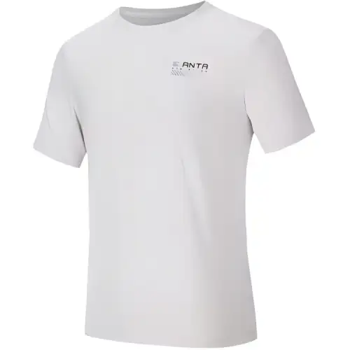 Anta Variety Training Collection T Shirt Men's Light Sand Gray