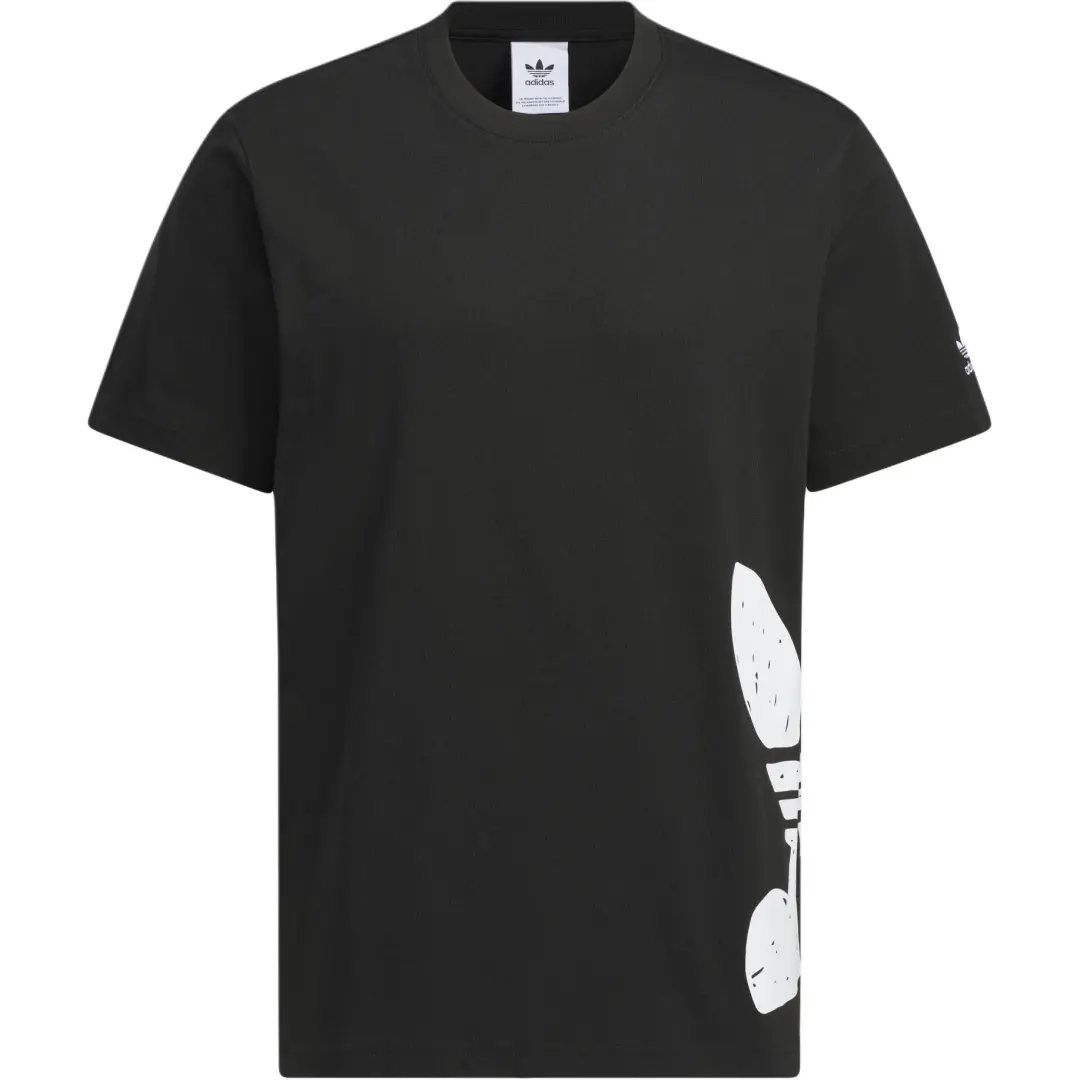 adidas originals Men's Logo Design Casual Versatile T-Shirt Black