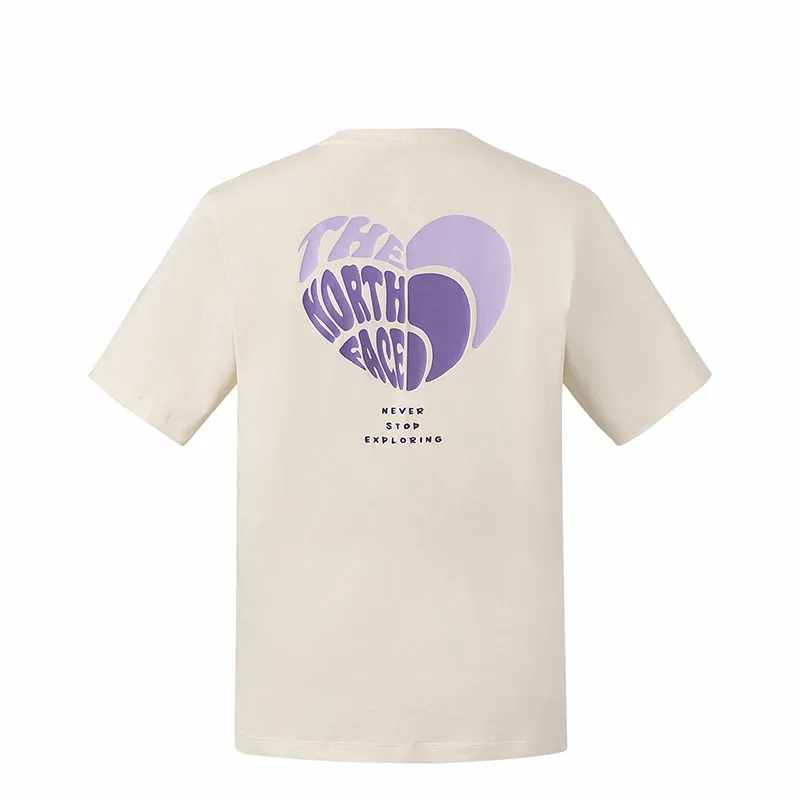 THE NORTH FACE Heart T Shirt Unisex Dune White