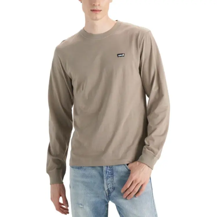 Levi's T-Shirts Men's Gray Crew Neck Moderate