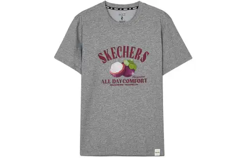 Skechers T Shirt Unisex Medium Heather Gray