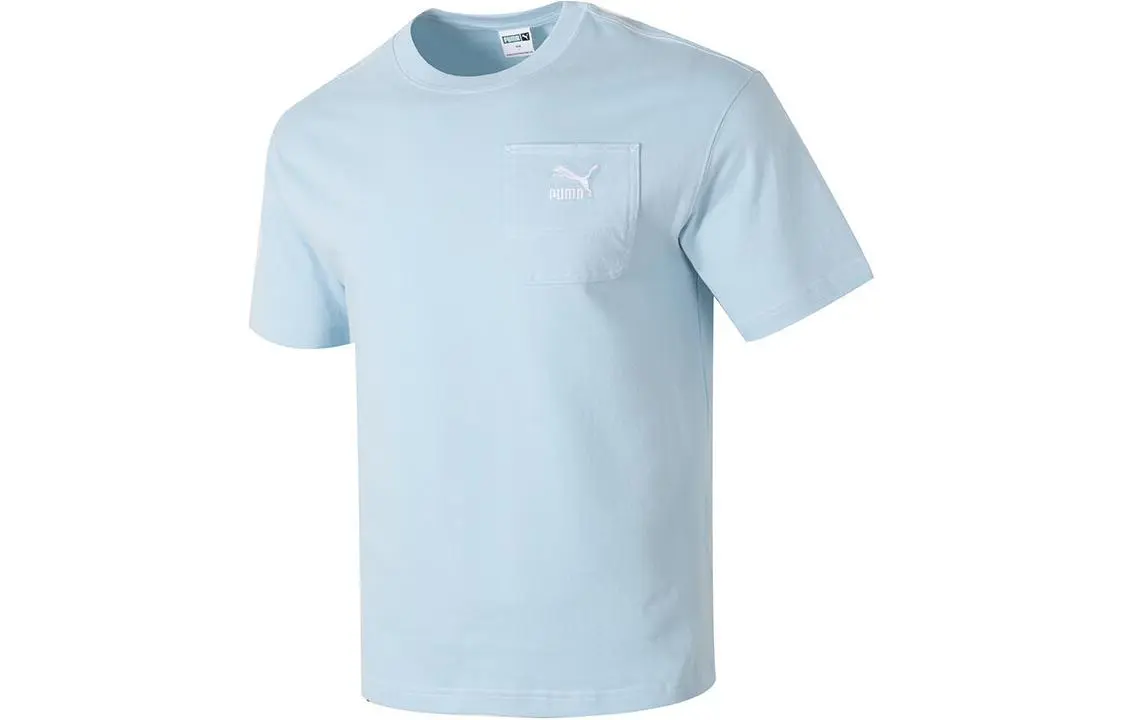 PUMA SS24 T Shirt Men's Light Blue
