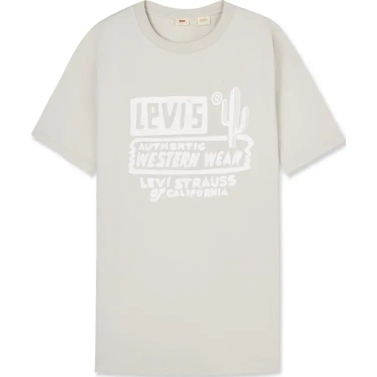 Levi's T-Shirts Men's Gray Crew Neck Moderate Straight Fit