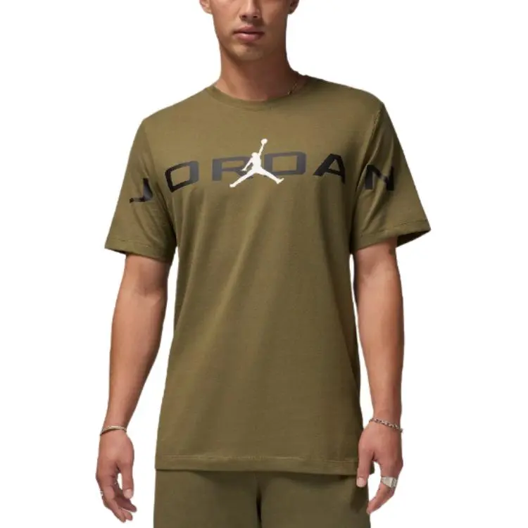 Jordan T Shirt Men's Olive Green