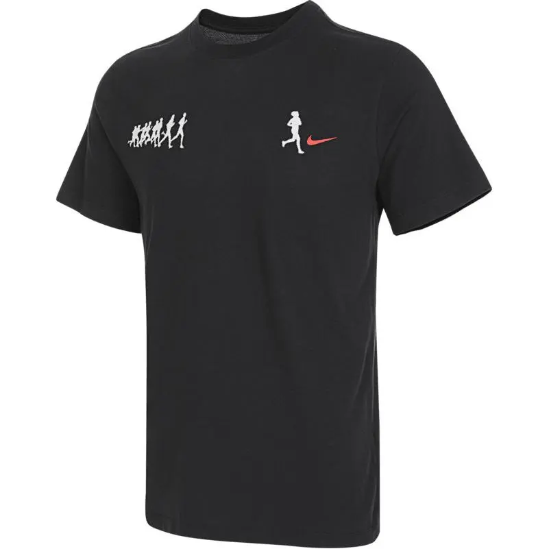 Nike T-Shirts Men's Black Crew Neck Moderate