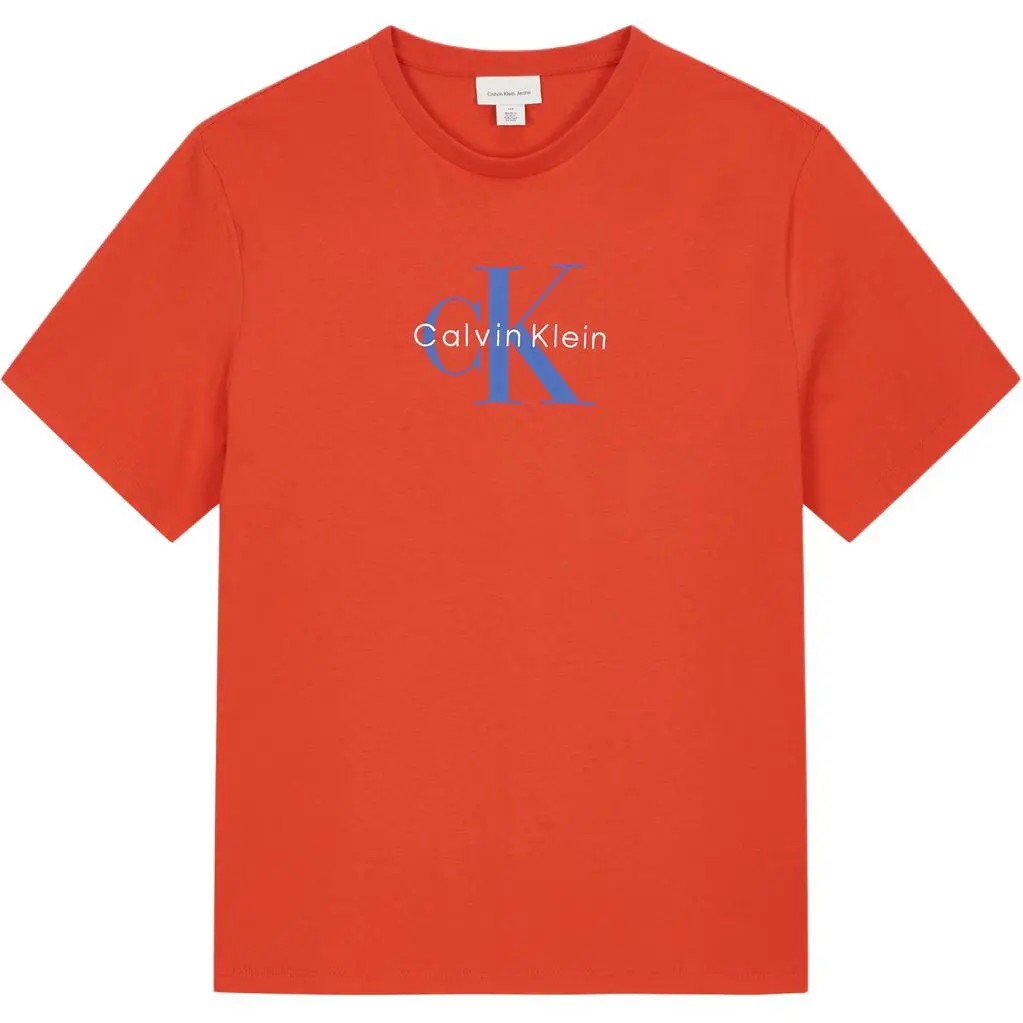 Calvin Klein T-Shirts Men's Red Crew Neck