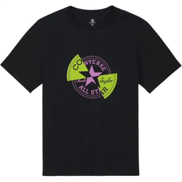 Converse MAJICA Distorted Patch T Shirt Men's Black