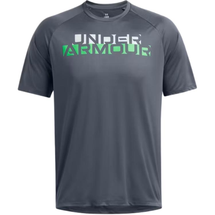 Under Armour Velocity T Shirt Men's Downpour Gray