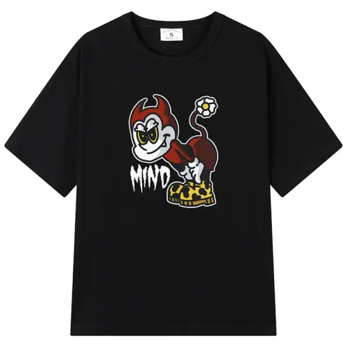 MIND ERROR Drop Shoulder Sleeve T Shirt Unisex