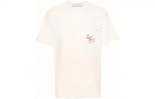 Golden Goose Design-embroidered Cotton T-shirt