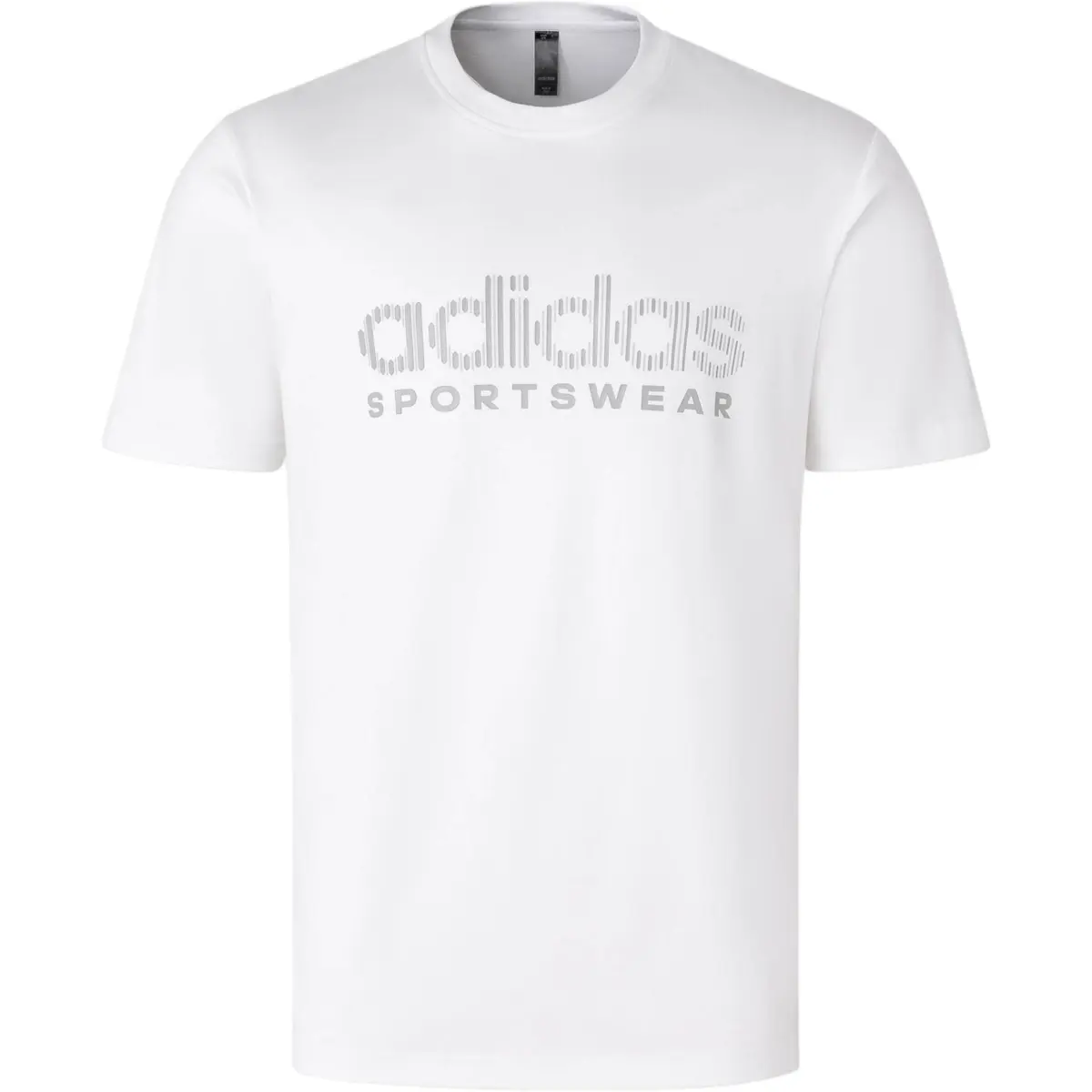 Adidas T-Shirts Unisex White Crew Neck Moderate