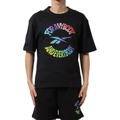 Reebok For ANY BODY TEE T Shirt Unisex Black
