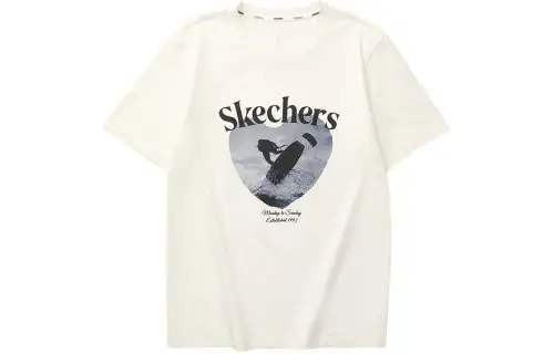 Skechers SS24 T Shirt Unisex Butter Ecru