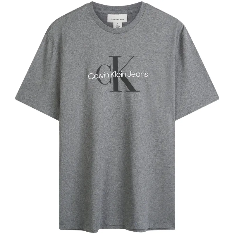 Calvin Klein logo-print drop-shoulder T-shirt