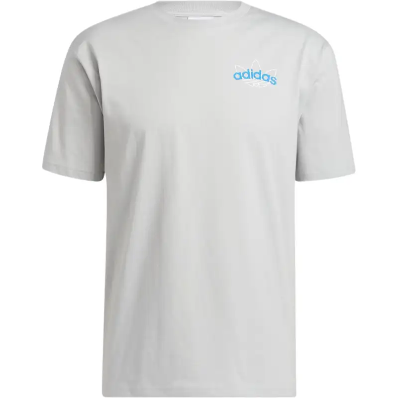 Adidas Originals Athletic ClubTrefoil T Shirt Men's Light Gray