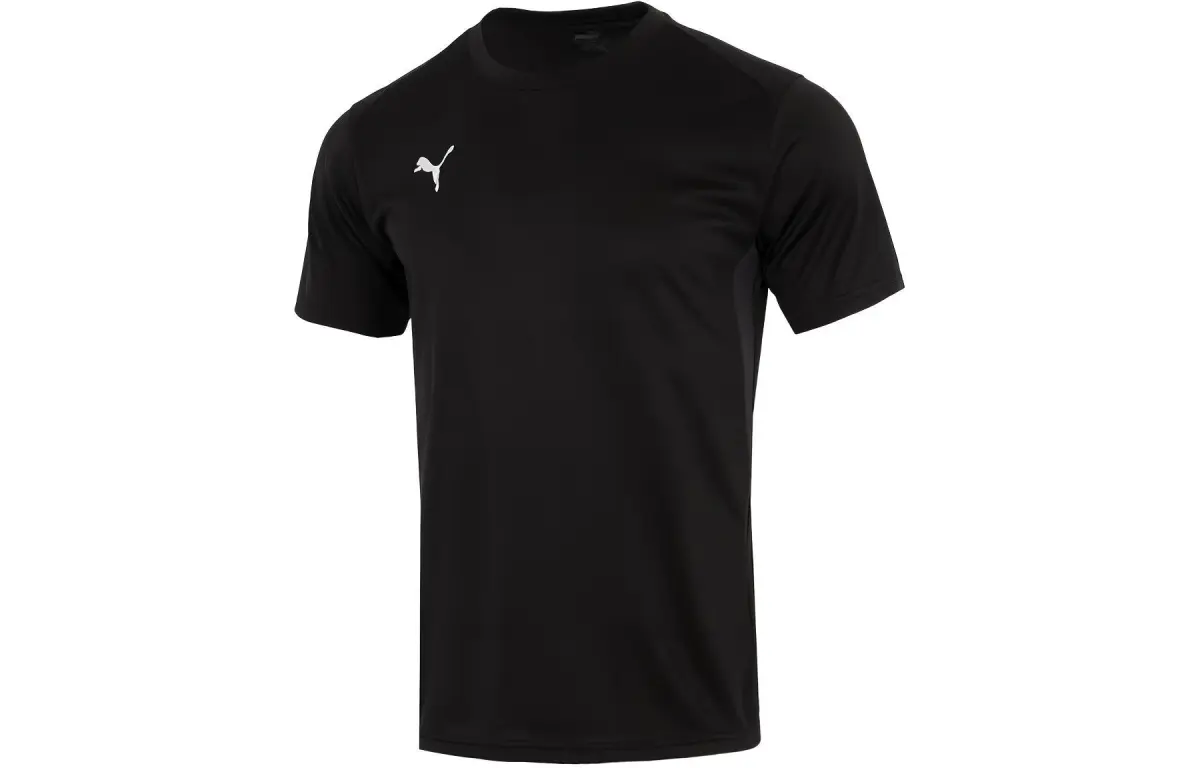 PUMA CLASSICS T-Shirts Men's Black Crew Neck Moderate