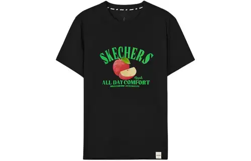Skechers T Shirt Unisex Carbon Black