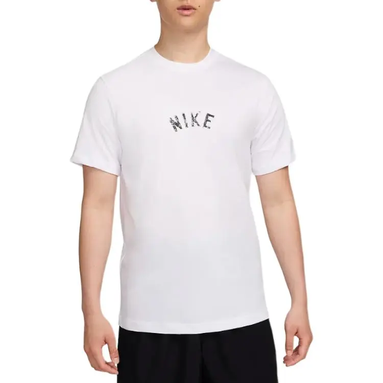 Nike T-Shirts Men's White Crew Neck