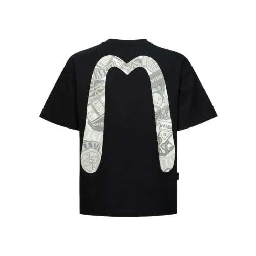 EVISU T Shirts Men's Crew Neck Moderate Straight Fit