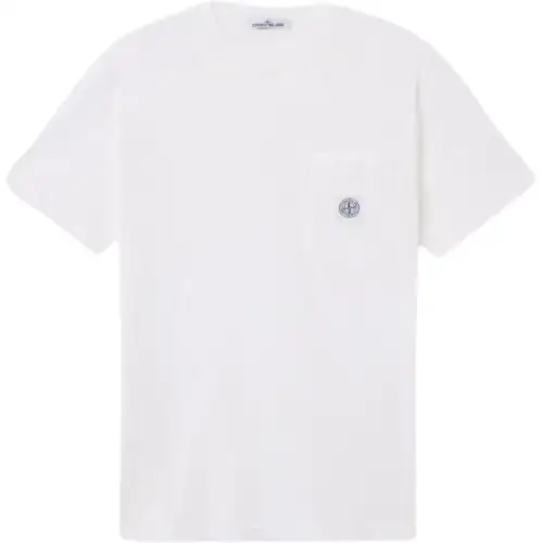 STONE ISLAND Compass Patch Crewneck T Shirt