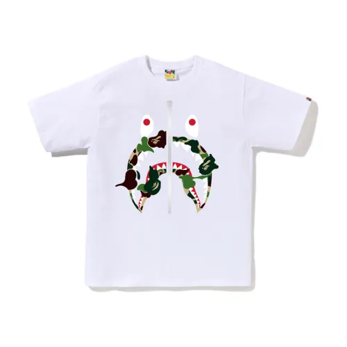 A BATHING APE Abc Camo Rebuild Shark Tee
