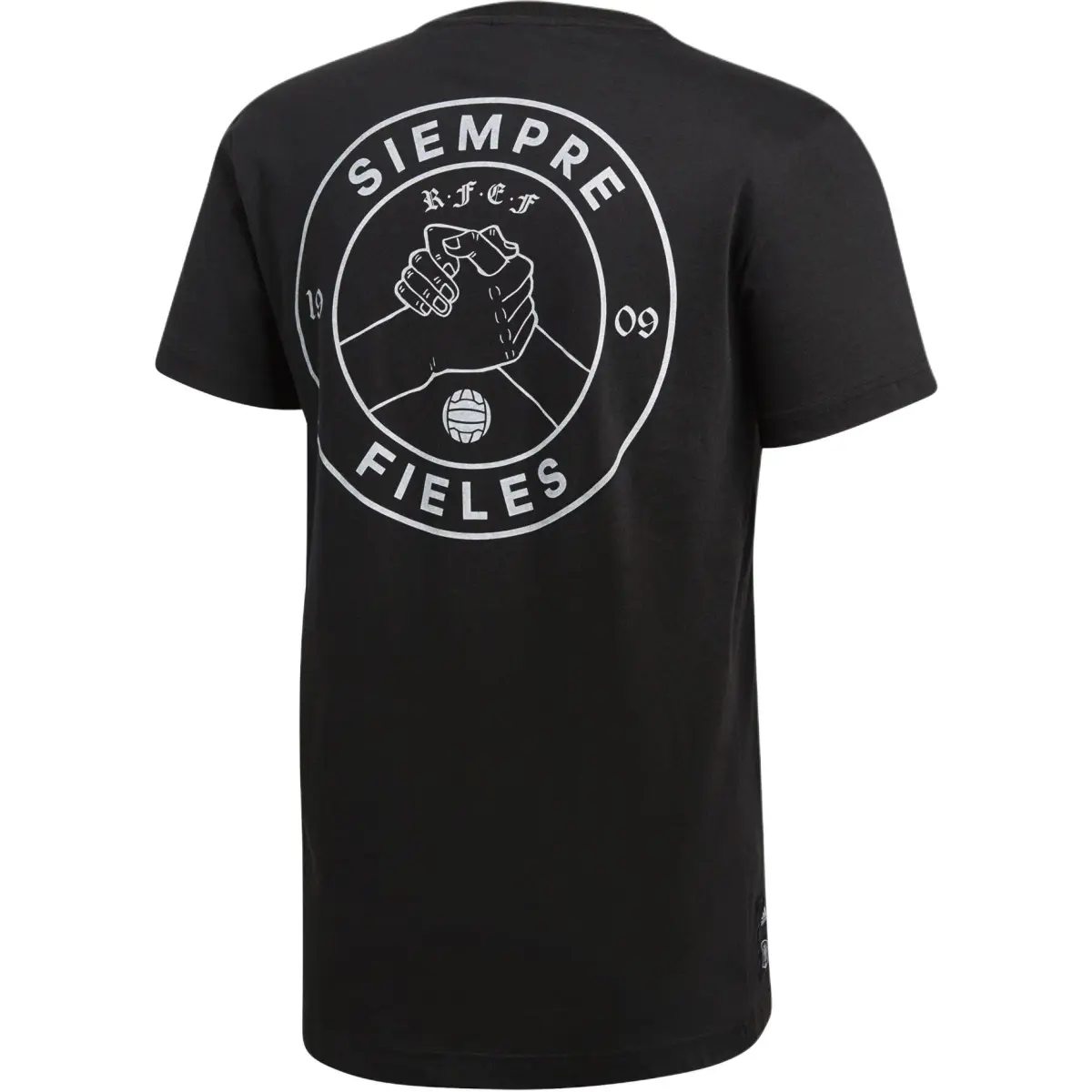 Adidas T-Shirts Men's Black Crew Neck Moderate Straight Fit