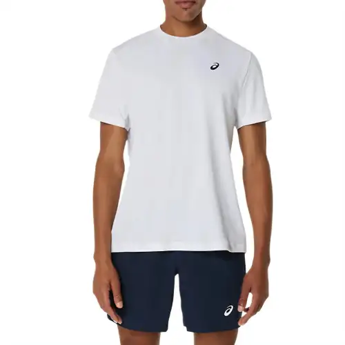 Asics COURT SHORT SLEEVE TOP T Shirt Men's White