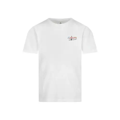 Converse T Shirts Men's White Crew Neck Moderate