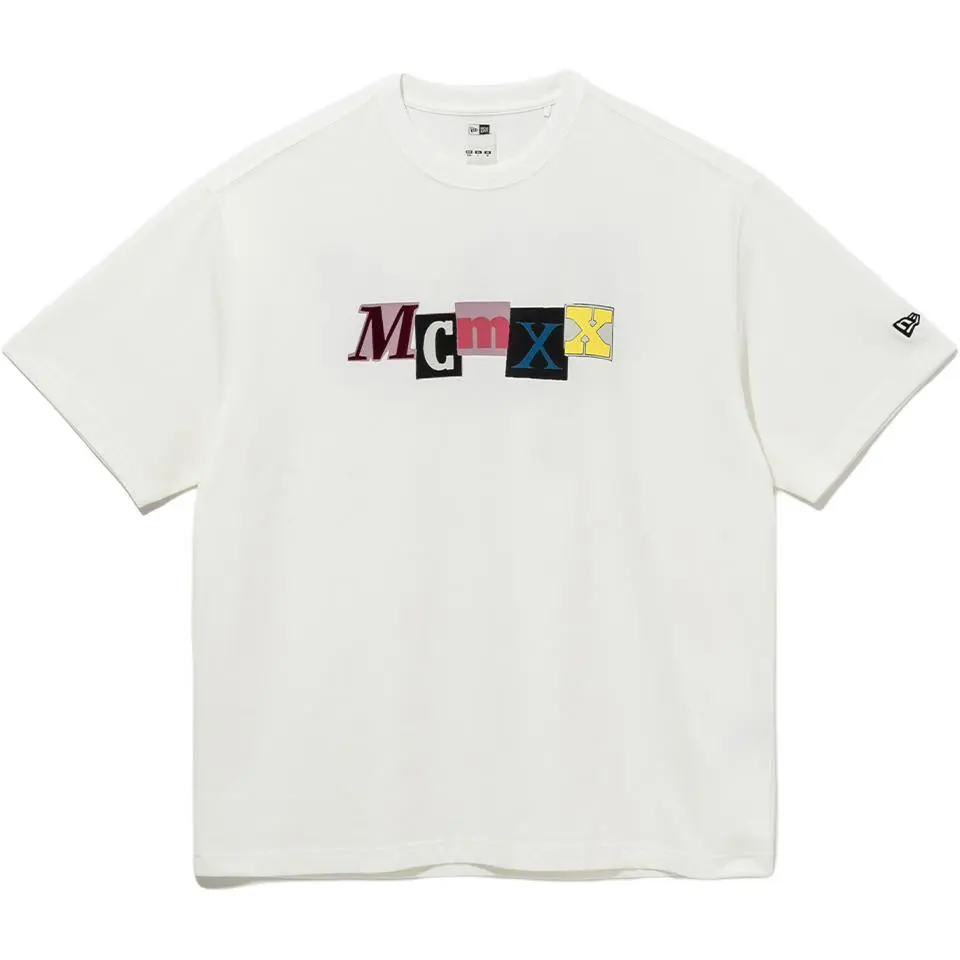 New Era T Shirt Men's Gray White