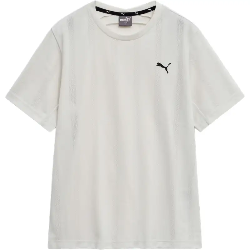 PUMA Mach Jacquard T Shirts Men's Storm Slate Crew Neck Moderate