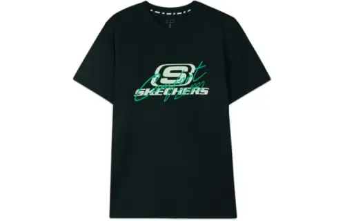 Skechers Athleisure T Shirt Unisex Carbon Black