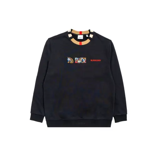 Burberry T Shirts Unisex Black Crew Neck Moderate