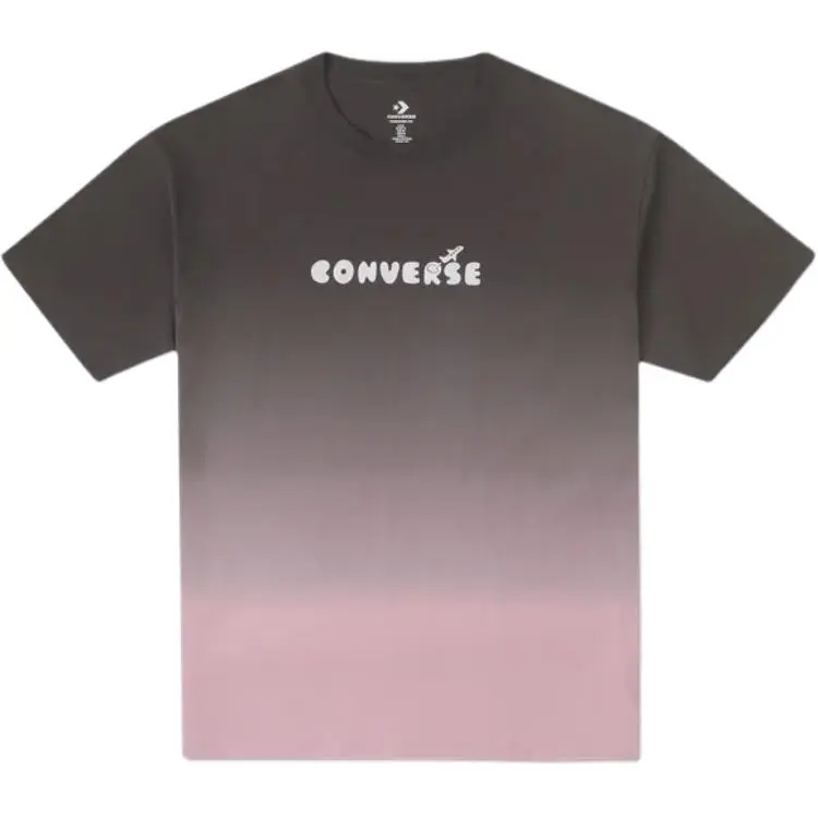 Converse T-Shirts Men's Gray Crew Neck Moderate