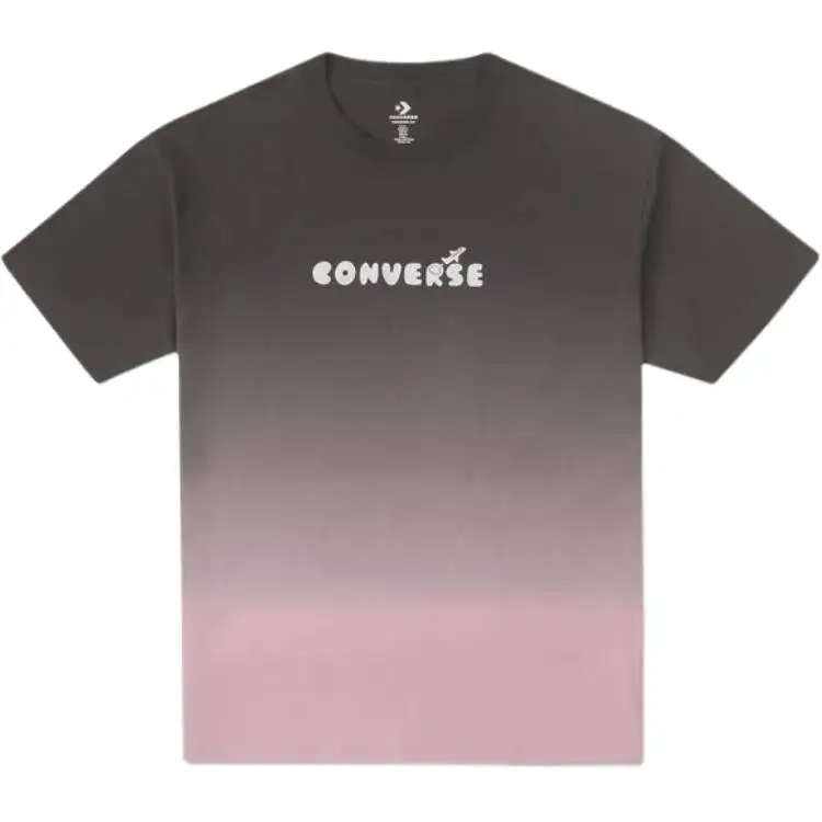 Converse T Shirts Men's Gray Crew Neck Moderate Straight Fit