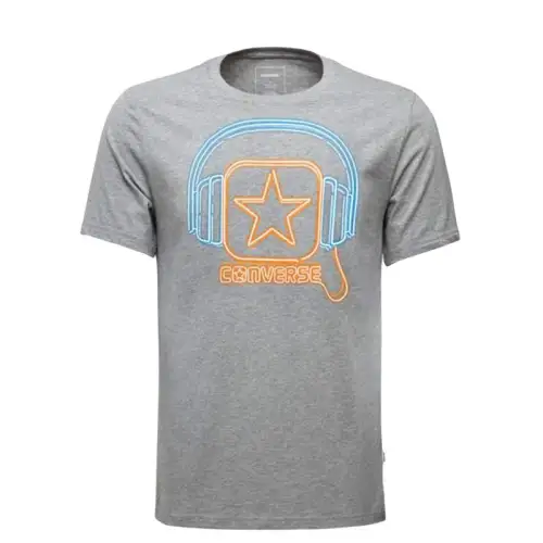Converse T Shirt Men's Textured Gray