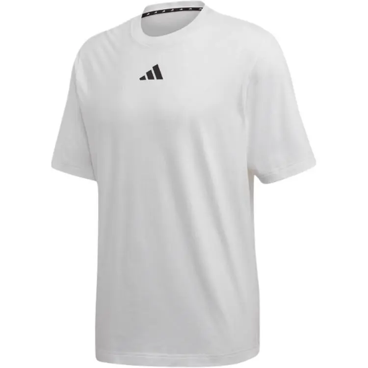 Adidas T-Shirts Men's White Crew Neck Moderate