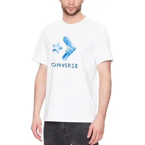 Converse T Shirts Men's White Crew Neck