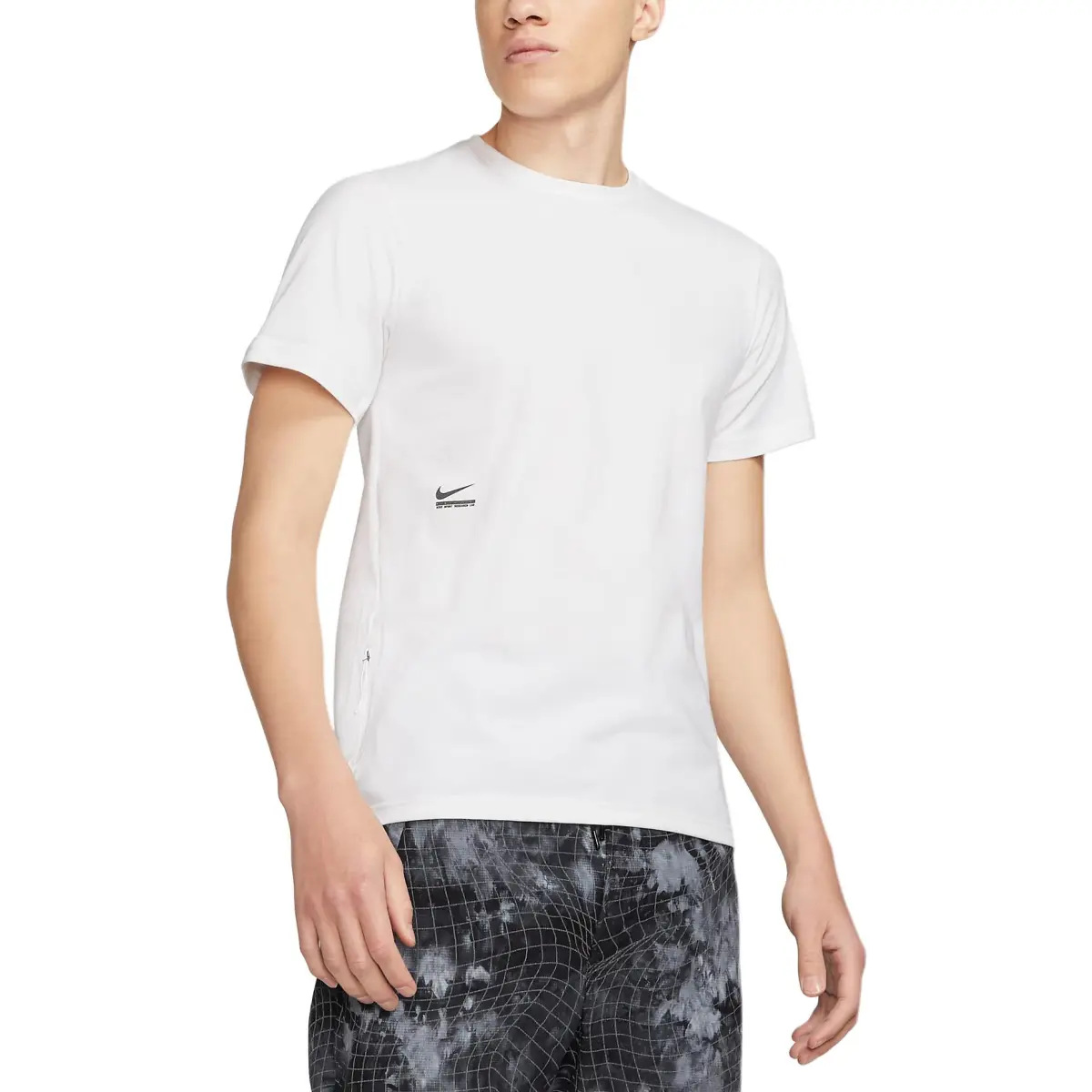 Nike T-Shirts Men's White Crew Neck Moderate