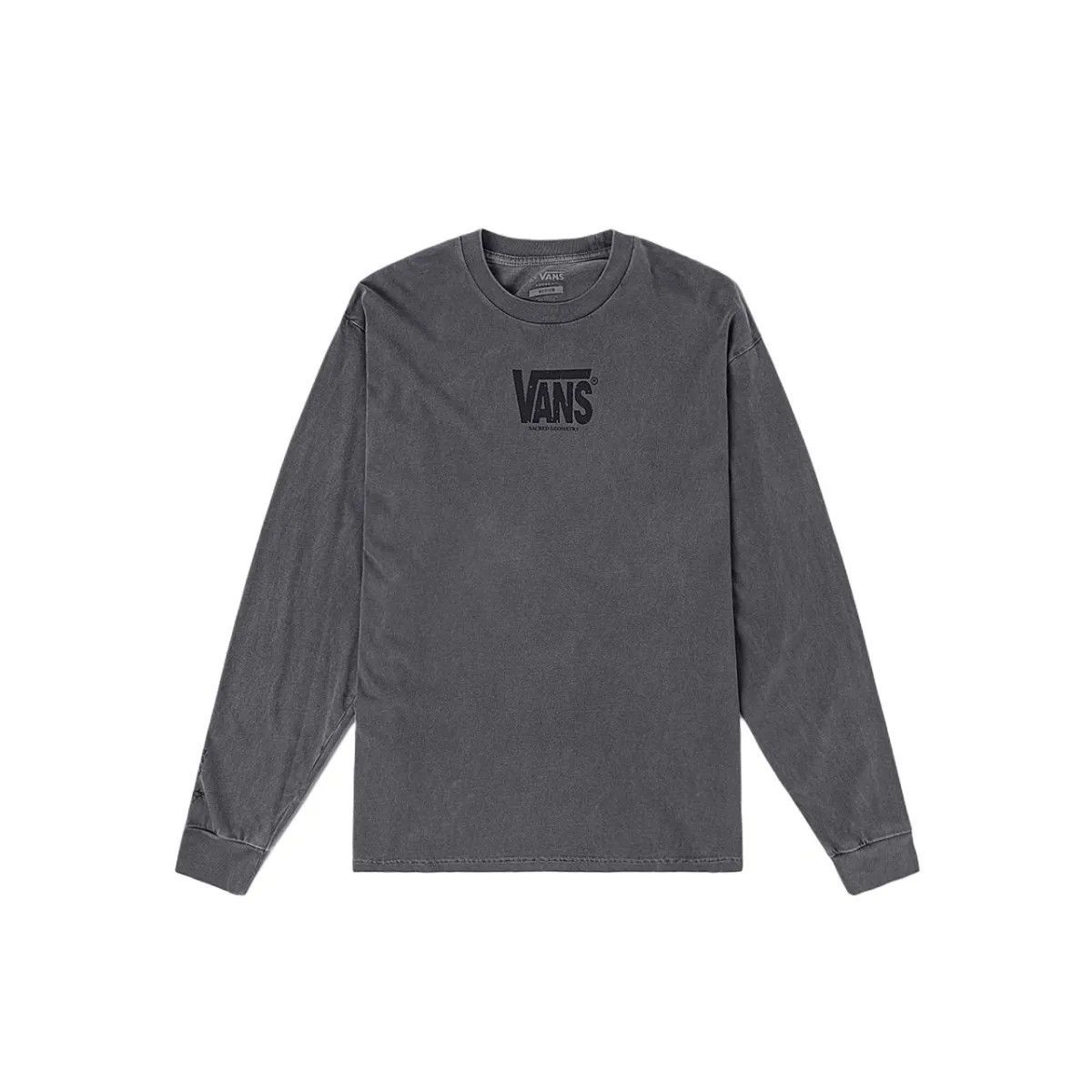 Vans T-Shirts Unisex Black Crew Neck Moderate Straight Fit