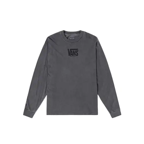Vans T Shirts Unisex Black Crew Neck Moderate Straight Fit