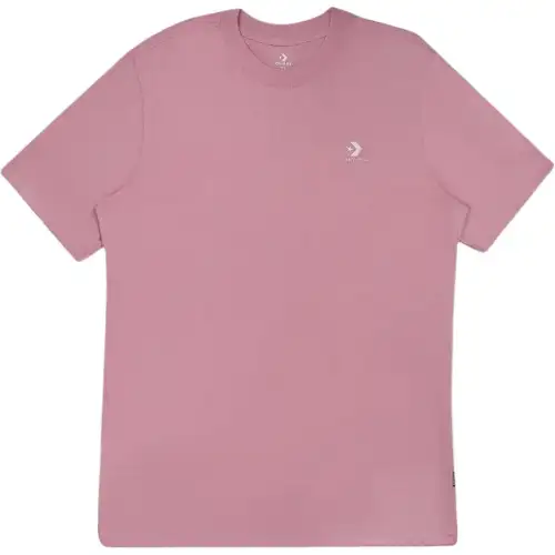 Converse T Shirts Unisex Pink Crew Neck Moderate Straight Fit