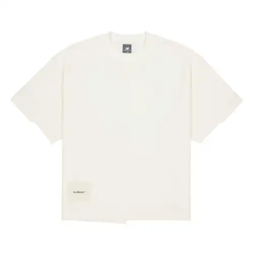 New Balance NB Grey T Shirt Unisex Ivory White