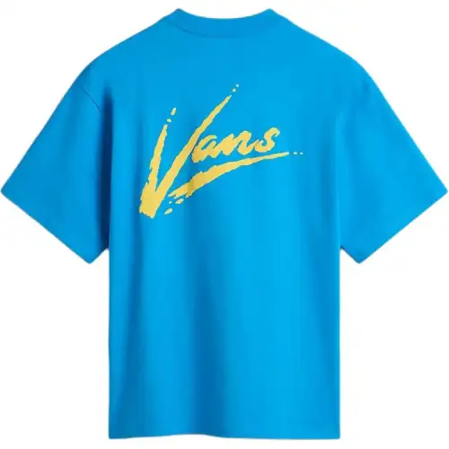 Vans T Shirts Men's Blue Crew Neck Moderate Other