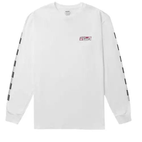 Vans T Shirts Men's White Crew Neck Moderate Straight Fit