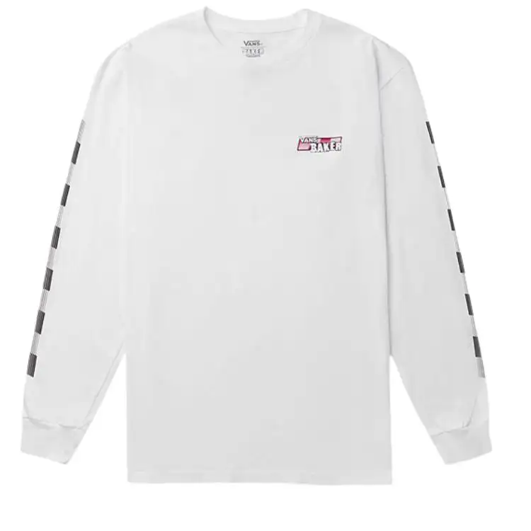 Vans T Shirts Men's White Crew Neck Moderate Straight Fit